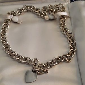 Solid sterling silver chain necklace